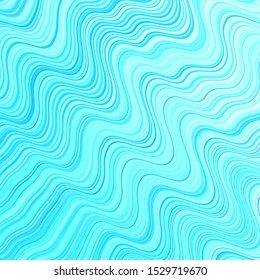 Light Blue, Green vector backdrop with bent lines. Illustration in abstract style with gradient curved.  Best design for your posters, banners.