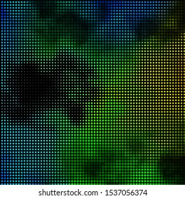 Light Blue, Green vector backdrop with dots. Glitter abstract illustration with colorful drops. Design for your commercials.