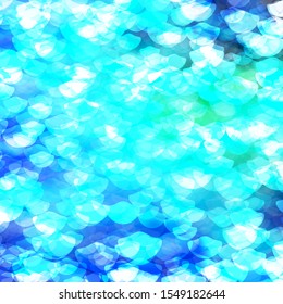 Light Blue, Green vector backdrop with dots. Illustration with set of shining colorful abstract spheres. Design for your commercials.