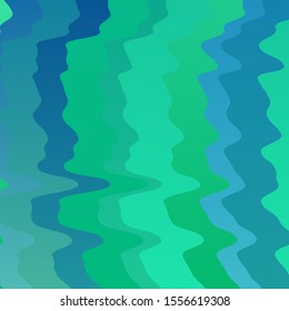 Light Blue, Green vector backdrop with bent lines. Colorful illustration, which consists of curves. Smart design for your promotions.