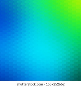 Light Blue, Green vector backdrop with rectangles. Modern design with rectangles in abstract style. Template for cellphones.