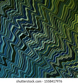 Light Blue, Green vector backdrop with circular arc. Illustration in halftone style with gradient curves. Best design for your posters, banners.