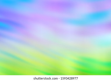 Light Blue, Green vector backdrop with wry lines. An elegant bright illustration with gradient. New composition for your brand book.