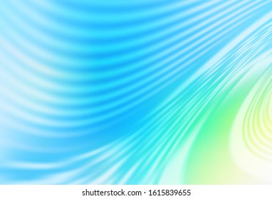 Light Blue, Green vector backdrop with wry lines. A completely new colorful illustration in simple style. A completely new template for your design.