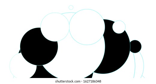 Light Blue, Green vector backdrop with dots. Illustration with set of shining colorful abstract spheres. Pattern for business ads.