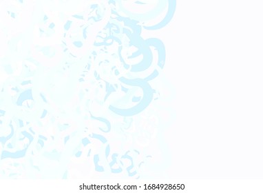 Light Blue, Green vector backdrop with curved lines. Brand new colorful illustration in simple style. Brand new design for your ads, poster, banner.