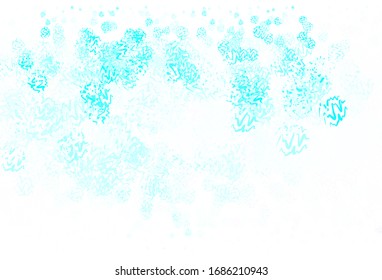 Light Blue, Green vector backdrop with wry lines. An elegant bright illustration with gradient. Abstract style for your business design.