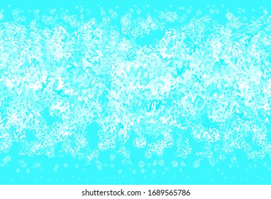 Light Blue, Green vector backdrop with curved lines. Creative illustration in halftone style with gradient. Elegant pattern for a brand book.