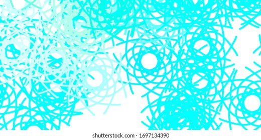 Light Blue, Green vector backdrop with chaotic shapes. Illustration with colorful shapes in abstract style. Simple illustration for your web site.