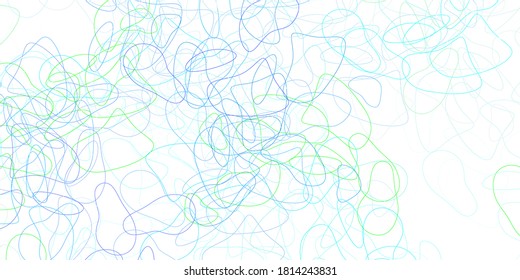 Light blue, green vector backdrop with chaotic shapes. Colorful illustration with simple gradient shapes. Smart design for your business.