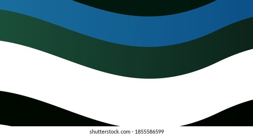 Light Blue, Green vector backdrop with circular arc. Abstract illustration with bandy gradient lines. Smart design for your promotions.