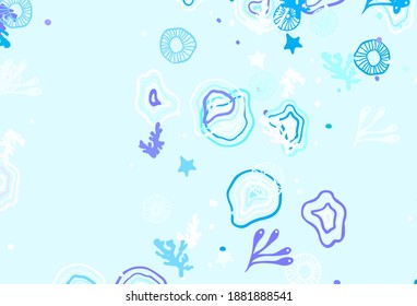 Light Blue, Green vector backdrop with memphis shapes. Simple colorful illustration with abstract gradient shapes. Best smart design for your business.