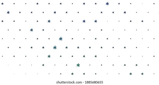 Light Blue, Green vector backdrop with virus symbols. Colorful abstract illustration with gradient medical shapes. Design for biohazard warning.