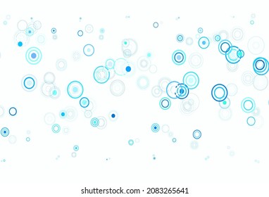 Light Blue, Green vector backdrop with dots. Beautiful colored illustration with blurred circles in nature style. Design for poster, banner of websites.