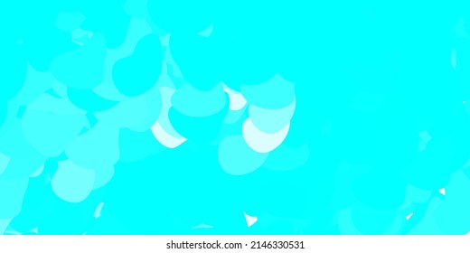 Light blue, green vector backdrop with chaotic shapes. Simple design in abstract style with gradient forms. Simple illustration for your web site.