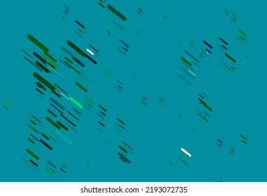 Light Blue, Green vector backdrop with long lines. Modern geometrical abstract illustration with staves. Smart design for your business advert.