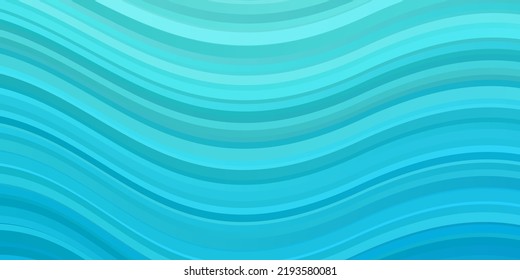 Light Blue, Green vector backdrop with circular arc. Abstract illustration with bandy gradient lines. Pattern for websites, landing pages.