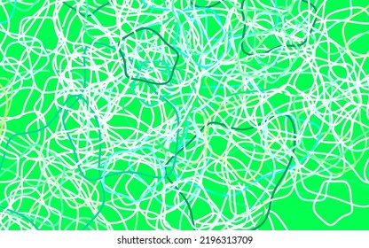 Light Blue, Green vector backdrop with memphis shapes. Colorful chaotic forms with gradient in modern style. Background for a cell phone.