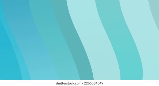 Light Blue, Green vector backdrop with bent lines. Abstract illustration with gradient bows. Pattern for websites, landing pages.