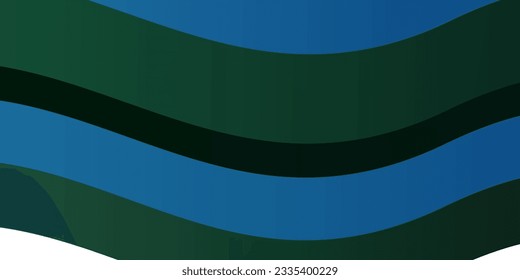 Light Blue, Green vector backdrop with circular arc. Abstract illustration with bandy gradient lines. Smart design for your promotions.