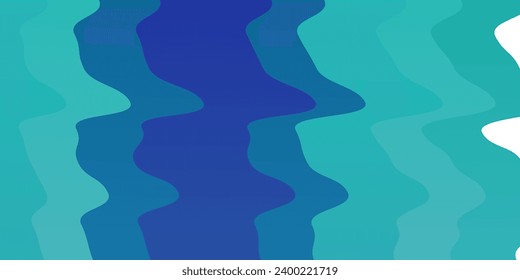 Light Blue, Green vector backdrop with bent lines. Brand new colorful illustration with bent lines. Smart design for your promotions.