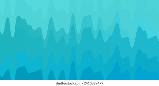 Light Blue, Green vector backdrop with bent lines. Gradient illustration in simple style with bows. Pattern for websites, landing pages.
