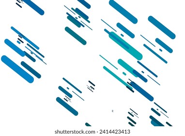 Azul claro, fondo vectorial verde con líneas largas. Líneas sobre fondo abstracto borroso con degradado. Patrón de folletos y folletos comerciales.