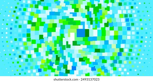 Azul claro, fondo de Vector verde con rectángulos. Diseño moderno con rectángulos en estilo abstracto. Plantilla moderna para tu landing page.