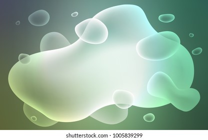 Light Blue, Green vector background with lamp shapes. Brand-new colored illustration in memphis style with gradient. Brand-new design for your ads, poster, banner.