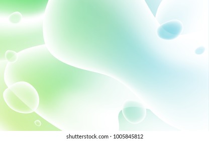 Light Blue, Green vector background with lava shapes. Colorful abstract illustration with gradient lines. A completely new template for your business design.