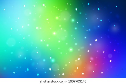 Light Blue, Green vector background with xmas snowflakes. Modern geometrical abstract illustration with crystals of ice. The pattern can be used for year new  websites.