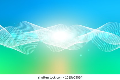 Light Blue, Green vector background with xmas confetti. Confetti on blurred abstract background with colorful gradient. Beautiful design for your business advert of anniversary.