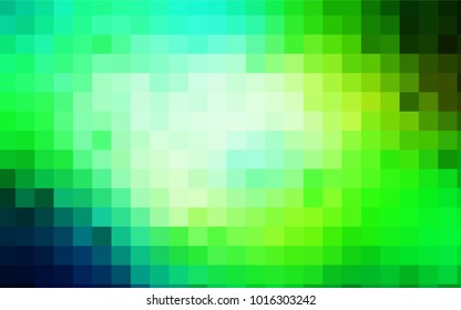 Light Blue, Green vector background of rectangles and squares. Style quilt and blanket. Geometrical rectangular pattern. Repeating pattern with rectangle shapes.