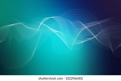 Light Blue, Green vector background with bubbles. Modern abstract illustration with colorful water drops. The pattern can be used for aqua ad, booklets.