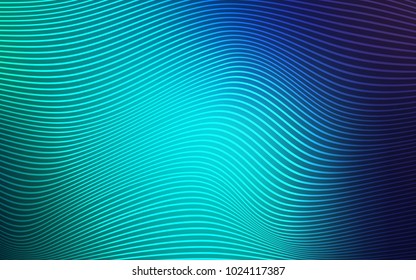 Light Blue, Green vector background with abstract lines. Brand-new colored illustration in blurry style with gradient. Pattern for your business design.