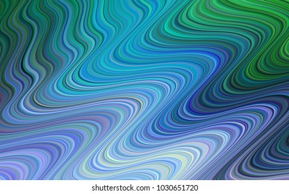 Light Blue, Green vector background with lava shapes. A completely new color illustration in memphis style. Pattern for your business design.