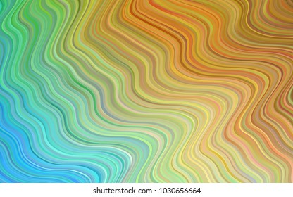 Light Blue, Green vector background with abstract circles. Creative geometric illustration in memphis style with gradient. A completely new memphis design for your business.
