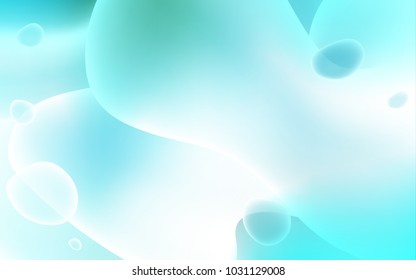 Light Blue, Green vector background with bent lines. Shining illustration, which consist of blurred lines, circles. The best blurred design for your business.