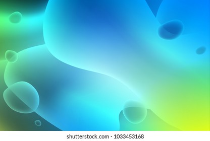 Light Blue, Green vector background with bent lines. Modern gradient abstract illustration with bandy lines. Pattern for your business design.