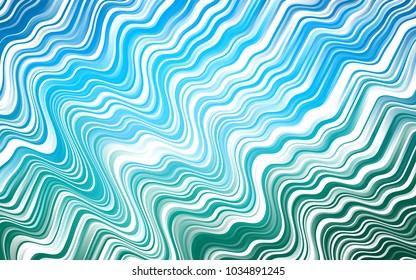 Light Blue, Green vector background with lamp shapes. Colorful illustration in abstract marble style with gradient. A new texture for your  ad, booklets, leaflets.