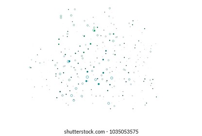 Light Blue, Green vector  background with bubbles. Illustration with set of shining colorful abstract circles. Pattern can be used as texture of water, rain drops.