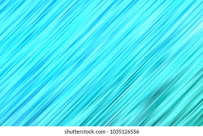 Light Blue, Green vector background with bent ribbons. Creative illustration in halftone marble style with gradient. The best blurred design for your business.