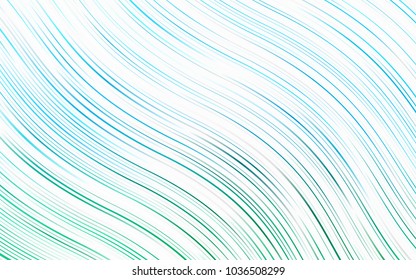 Light Blue, Green vector background with curved circles. Colorful illustration in abstract marble style with gradient. Brand-new design for your ads, poster, banner.