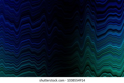 Light Blue, Green vector background with bent ribbons. A completely new color illustration in marble style. The elegant pattern for brand book.