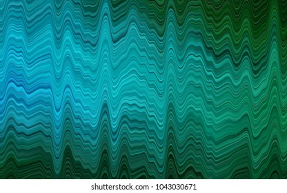 Light Blue, Green vector background with liquid shapes. Geometric illustration in marble style with gradient.  A new texture for your  ad, booklets, leaflets.