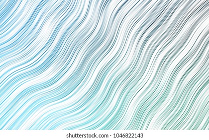 Light Blue, Green vector background with liquid shapes. Creative illustration in halftone marble style with gradient. The elegant pattern for brand book.