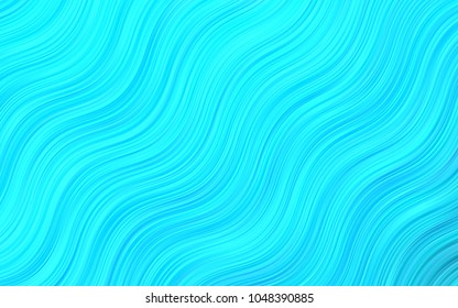 Light Blue, Green vector background with lamp shapes. Glitter abstract illustration with wry lines. Marble style for your business design.