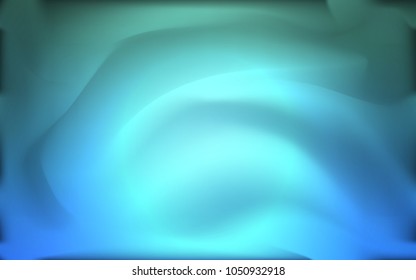 Light Blue, Green vector background with abstract circles. Modern gradient abstract illustration with bandy lines. A completely new template for your business design.