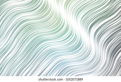 Light Blue, Green vector background with liquid shapes. A sample with blurred bubble shapes. Pattern for your business design.