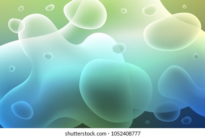 Light Blue, Green vector background with abstract circles. Shining illustration, which consist of blurred lines, circles. Textured wave pattern for backgrounds.